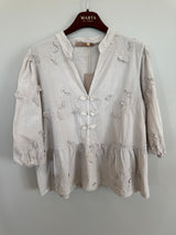 Marta Du Chateau - Blouse - Beige - Safiya