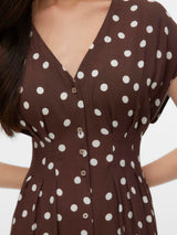 Vero Moda - Klänning - Chocolate martini - Elisa