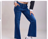 Toxik jeans raka vida mellanblå