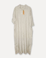 HARBOUR ATTITUDE LINEN DRESS, BEIGE