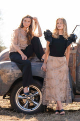 FLORENCE SKIRT ANTIQUE GOLD