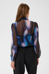 Lilja blå med lång ärm