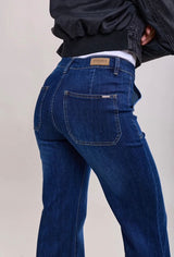 Toxik jeans raka vida mörkblå