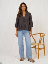Marta Du Chateau - Blouse - Beige - Safiya