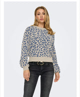 Lorraine tröja Leo jeansblå