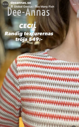 Randig texturerad tröja