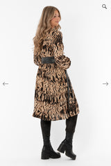 CAPUCINE DRESS ESPRESSO/SAND