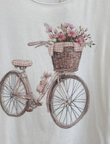 Marie T-shirt cykel beige