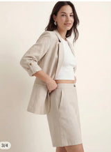 Milo loose blazer linnemix