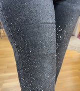 Foly Rose wide jeans sparkle grå