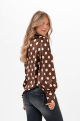 Genevieve Blouse Cinnamon/Champagne