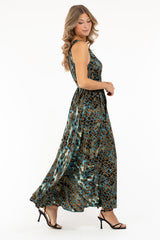 VALKYRIA DRESS REEF BLUE/GOLD/BLACK