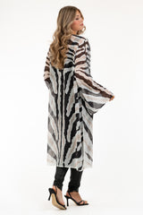 WINONA KAFTAN CREME/BLACK