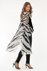 WINONA KAFTAN CREME/BLACK