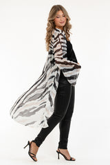 WINONA KAFTAN CREME/BLACK