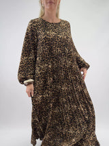 Amanda leo maxiklänning med ballongärm