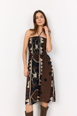 ROSALIE 2 KLÄNNING MÖRKBRUN