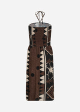 ROSALIE 2 KLÄNNING MÖRKBRUN