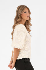 FLEUR BLOUSE CHAMPAGNE