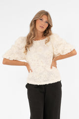 FLEUR BLOUSE CHAMPAGNE