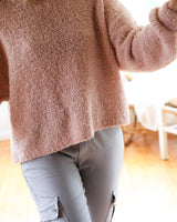 Rundhalsad tröja Rosa