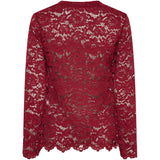 MARTA DU CHATEAU DAM LÅNGÄRMAD SPETS-T-SHIRT MDCMILLEY 7707