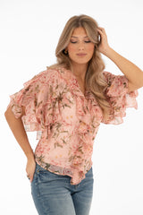 BLOSSOM BLOUSE POWDER PINK/ROSE
