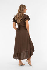 Jane dress coffe Brown