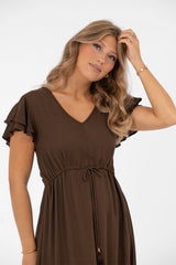 Jane dress coffe Brown