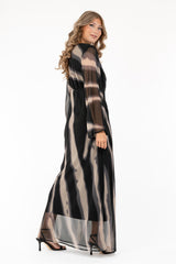 HAVEN DRESS BLACK/CHAMPAGNE