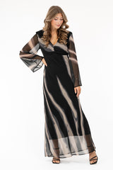 HAVEN DRESS BLACK/CHAMPAGNE