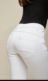 Toxik jeans vita med knapp gylf