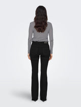 Only - Jeans flare - Black denim - Blush