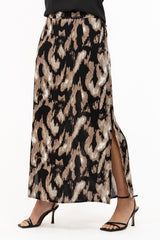 Marlowe Skirt Black/Taupe