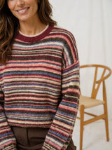 Marta Du Chateau - Stickat - Multi Bordeaux - Reverie