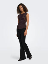 Jacqueline De Yong - Top - Chocolate Plum - Misty S/L