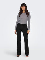 Only - Jeans flare - Black denim - Blush