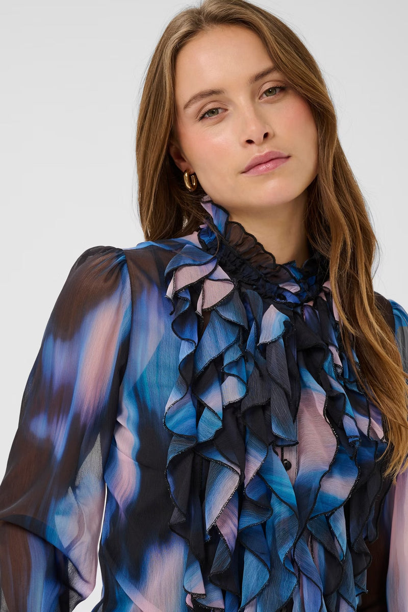 Lilja blå med lång ärm