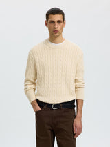 Selected Men - Pullover - Birch - Braun