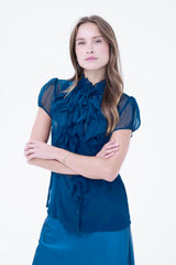 Lilja blus enfärgad