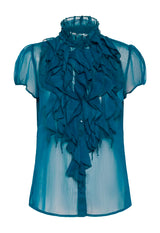 Lilja blus enfärgad