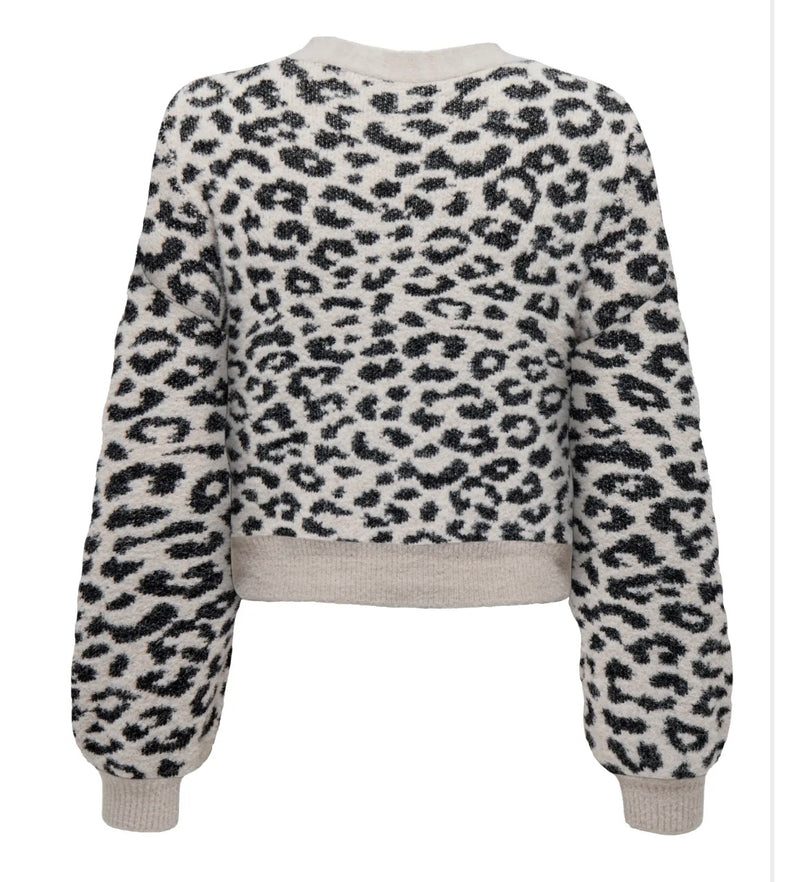 Lorraine cardigan        animal leo