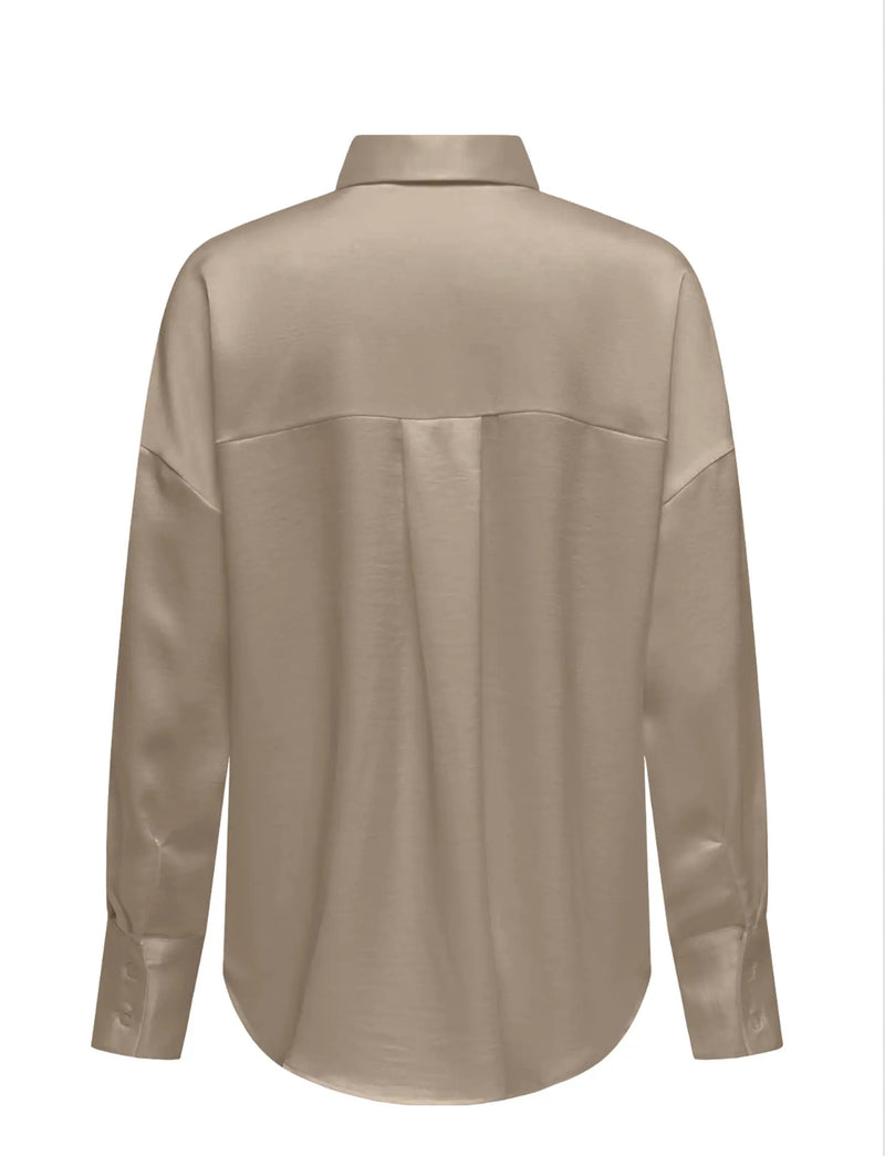 ONLMARTA L/S OVERSIZE SATIN SHIRT WVN