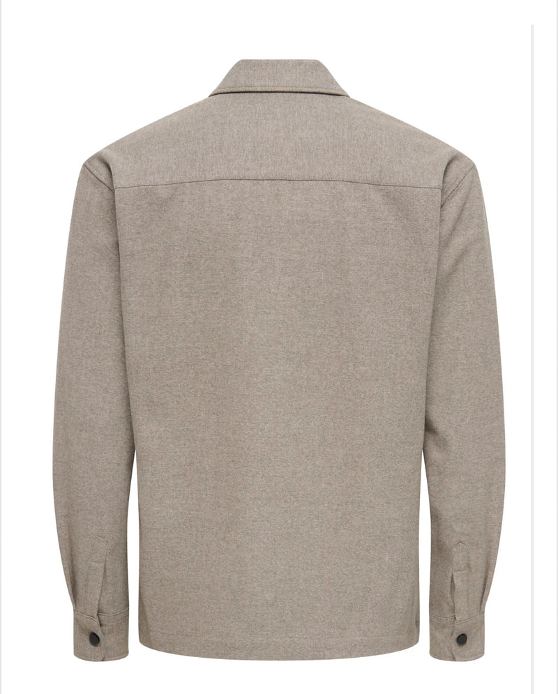 Mark brushed overshirt