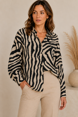 Jacqueline De Yong - Shirt - Oatmeal - Troya