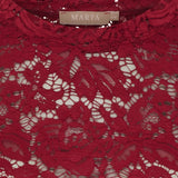 MARTA DU CHATEAU DAM LÅNGÄRMAD SPETS-T-SHIRT MDCMILLEY 7707