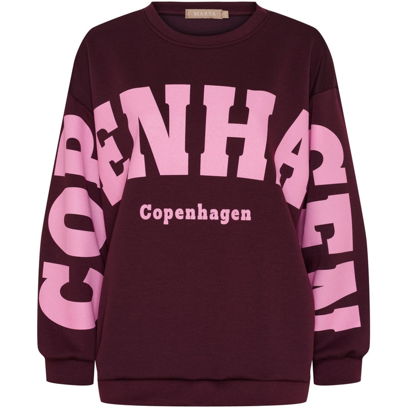 HIBISCUS SWEATSHIRT  22659 -  BORDEAUX MARTA DU CHATEAU