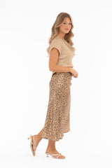 Ibiza skirtleo printed coffe/gold