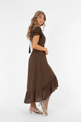 Jane dress coffe Brown