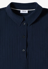 Blus med nedsänkta axlar CECIL